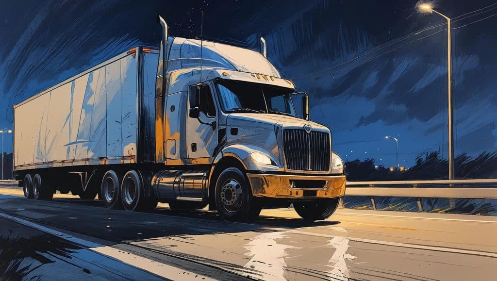 Night-Time Truck Driving